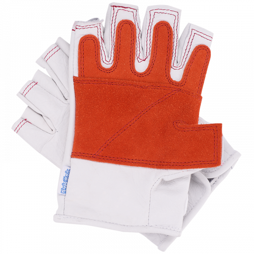 Fingerless Pilot Gloves | Kubíček Balloons | NEW - Colour: Red/White